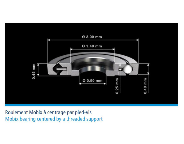 Dimensions du roulement céramique Mobix